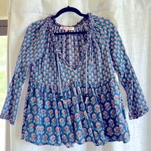 Ro’s Garden Blockprint Blouse